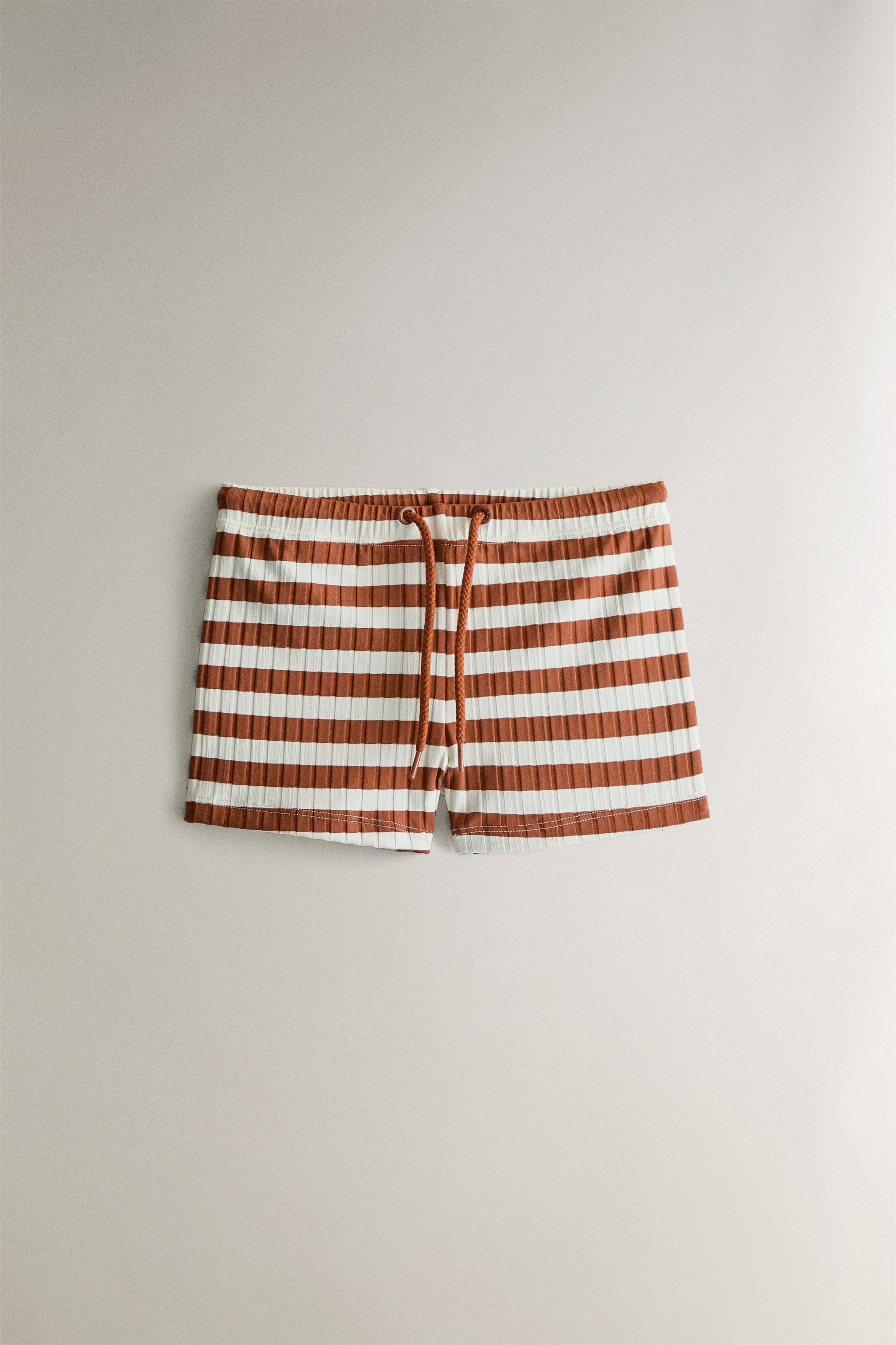 MAILLOT DE BAIN BERMUDA RAYÉ ENFANT